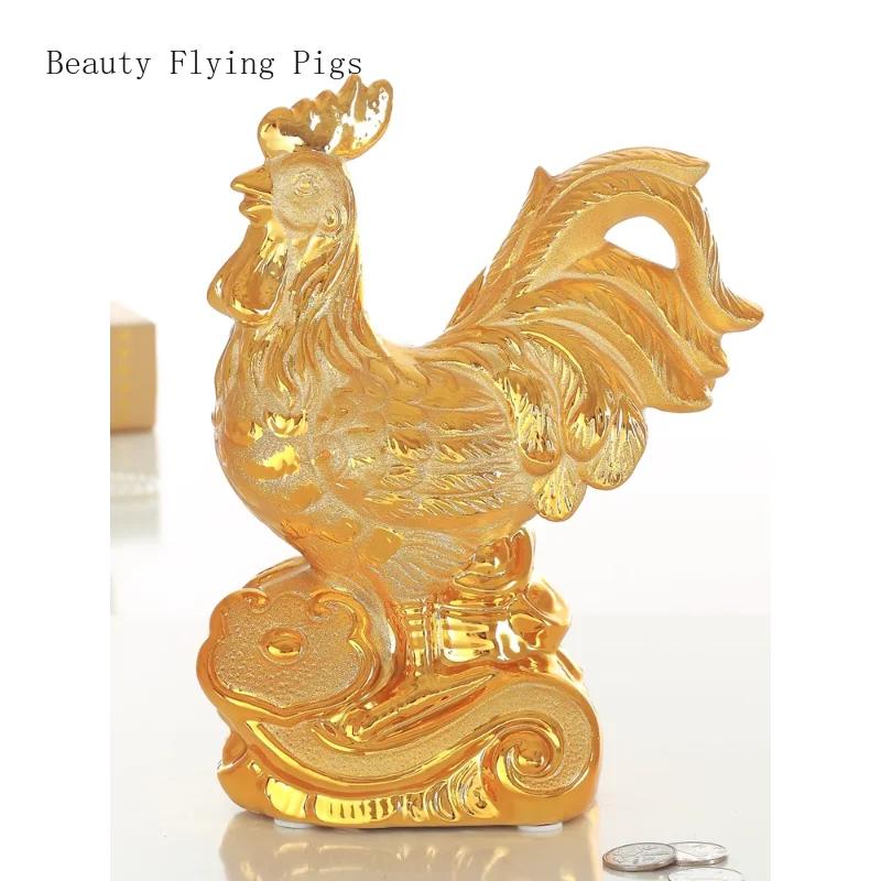 1PCS handmade ceramic cute twelve zodiac monkey chicken dog mouse dragon piggy bank home storefront front desk decoration