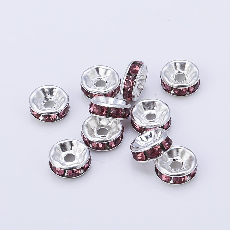 Louleur High Quality Rhinestone Crystal Beads Rondelle Loose Spacer Beads For DIY Jewelry Making Accessories Supplie Wholesale