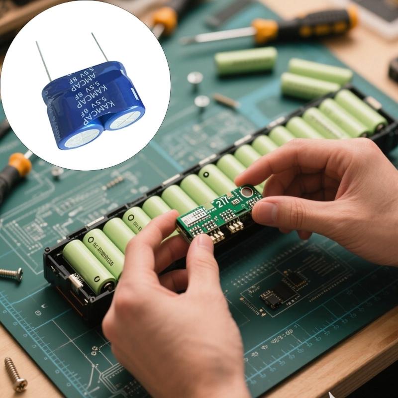 Ultrahigh Capacity 8.0F 5.5V Preassembled Supercapacitor With Rapid Charging Discharge Performances