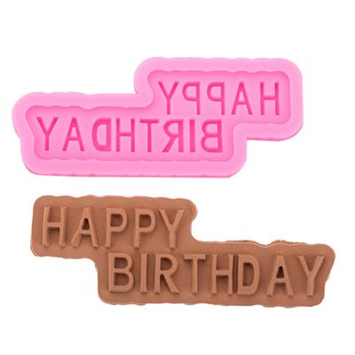 Englische Buchstabenform Zeitsparend Antihaftend Happy Birthday Kuchenform Backwerkzeug für Konditorei