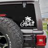 Aloha Hawaiian Hibiscus Decal for Car or Laptop