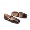 Vintage Square Toe Fashion Single Shoes 2025 Spring Autumn Women's Soft Sole Comfort Mary Jane Shoes Non Slip Party Dress Shoes