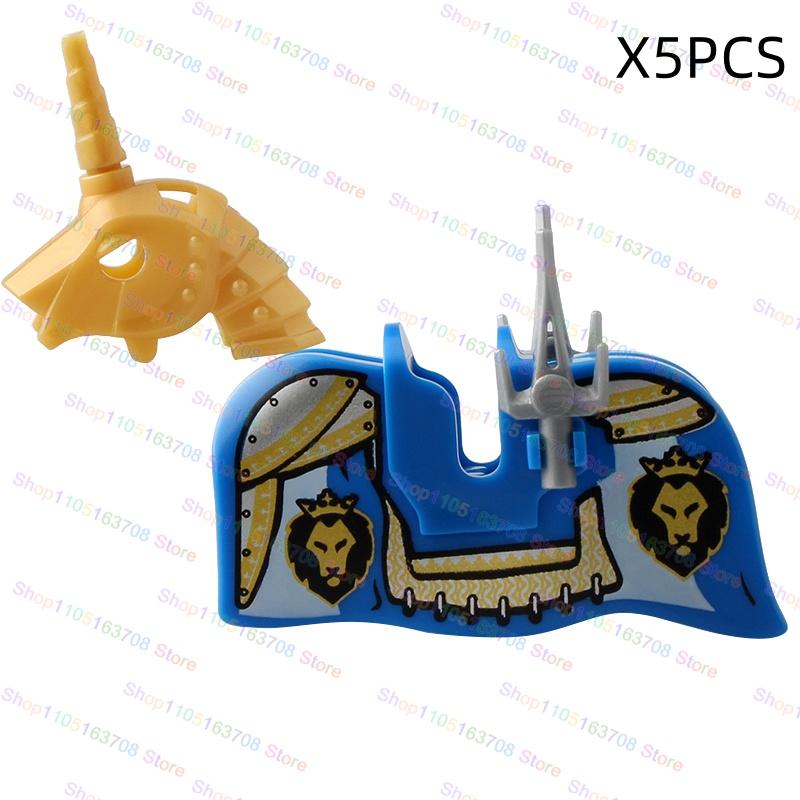 High-Quality Moc High-Quality Medeival High-Quality Knights High-Quality Figures High-Quality Horse High-Quality Saddle High-Quality Mount