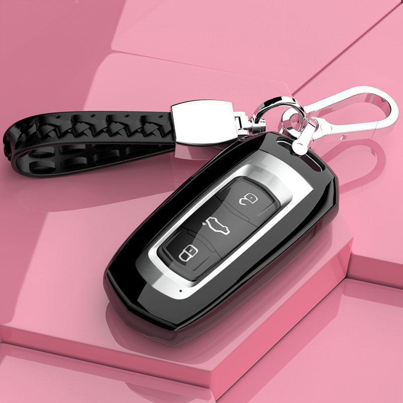Étui à clé Geely Geometry Emgrand EV: Coque intégrale pour télécommande de véhicule à énergie nouvelle 16-24