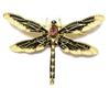 Fashion Crystal Vintage Dragonfly Brooch Large Insect Brooches for Women Pins Wedding Jewelry Accessories