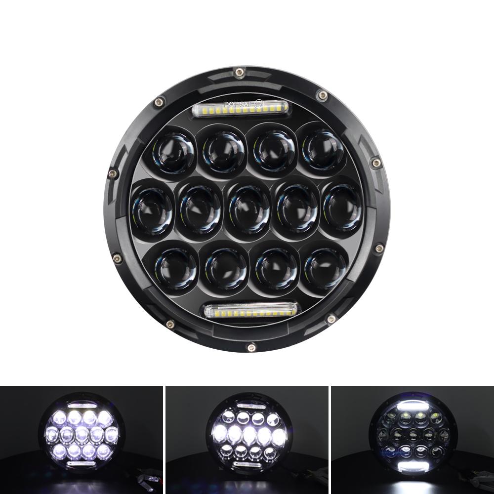 Motorcycle Halo 7 Inch Led Headlight For Yamaha Royal Star Venture XVZ1300 7Inch Round DRL Headlamp For JK