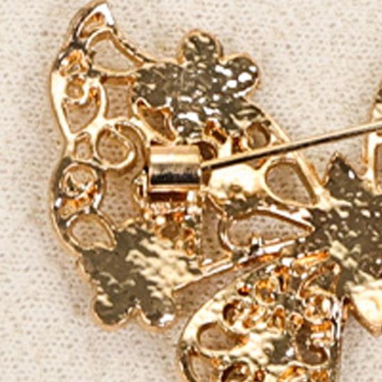 Non-fading Butterfly Brooch Rhinestone for Women, Shape Lapel Pin Lightweight Clip, Sweater Cardigan Coat Suit Scarf Jewelry Accessories