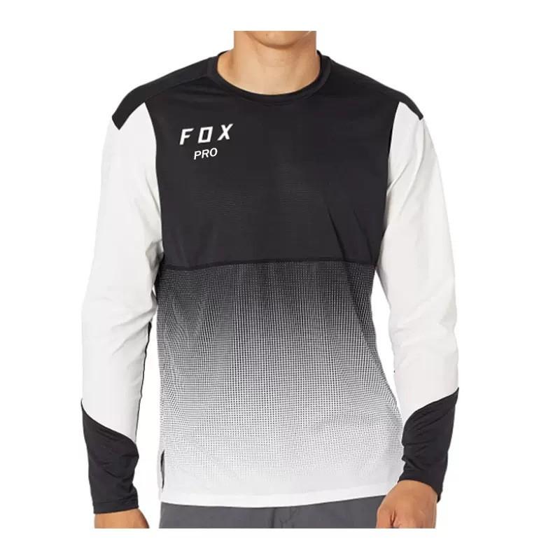 Maillot de Ciclismo de Manga Larga de Secado Rápido para Hombre Transpirable para Bicicleta de Montaña, Carretera, Todoterreno, Camiseta de Competición, Ropa Deportiva para Exteriores