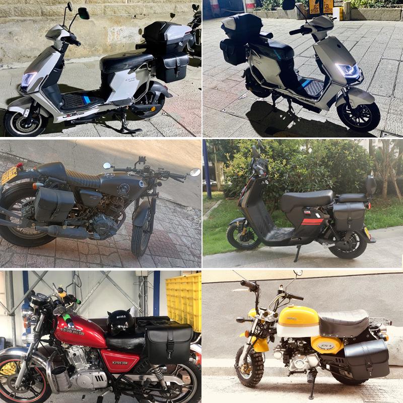 Yamaha Scooter Leather Waterproof Motorcycle Saddlebag