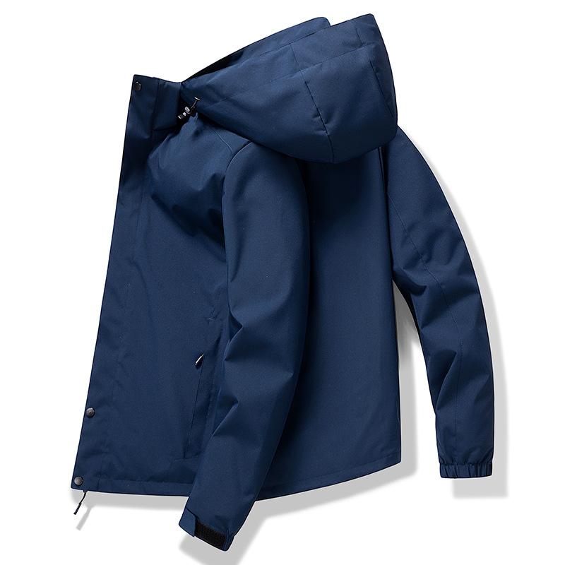 Spring Trend Hooded Jacket Men's Youth Sports Windbreaker Men's Casual Jacket