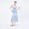 Tencel Hemp Thin Irregular Small Shirt+half Skirt Set for Female Actress Elegant Temperament Half Skirt