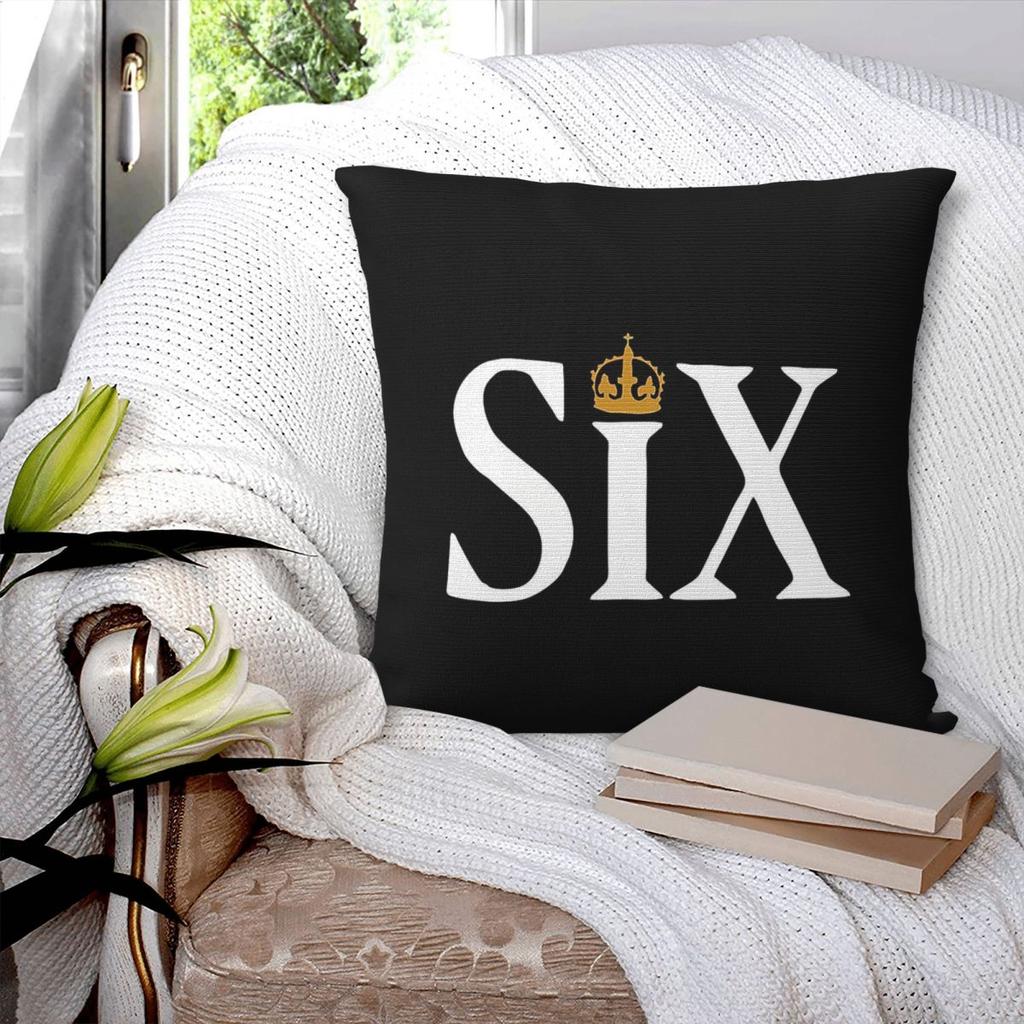 Six Musical Logo Square Pillowcase Polyester Linen Velvet Creative Zip Decor Pillow Case Home Cushion Cover 45X45