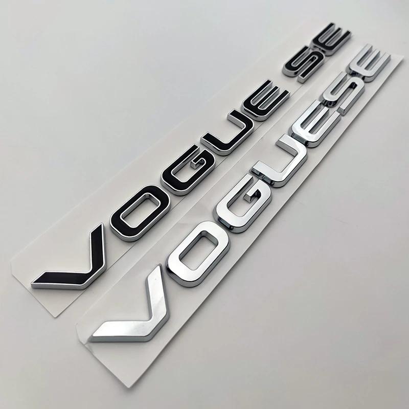 3D ABS Chrom Schwarz Logo Vogue SE Emblem Buchstaben Kofferraum Abzeichen Aufkleber Für Vogue SE Aufkleber Zubehör