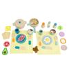 Kids' Wooden Cooking Play Set with Rice and Veggie Cutting