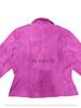 Giacca in Pelle Rosa Barbie Design Fatto a Mano Abbigliamento da Festa Donna Camoscio 100% Pelle di Agnello