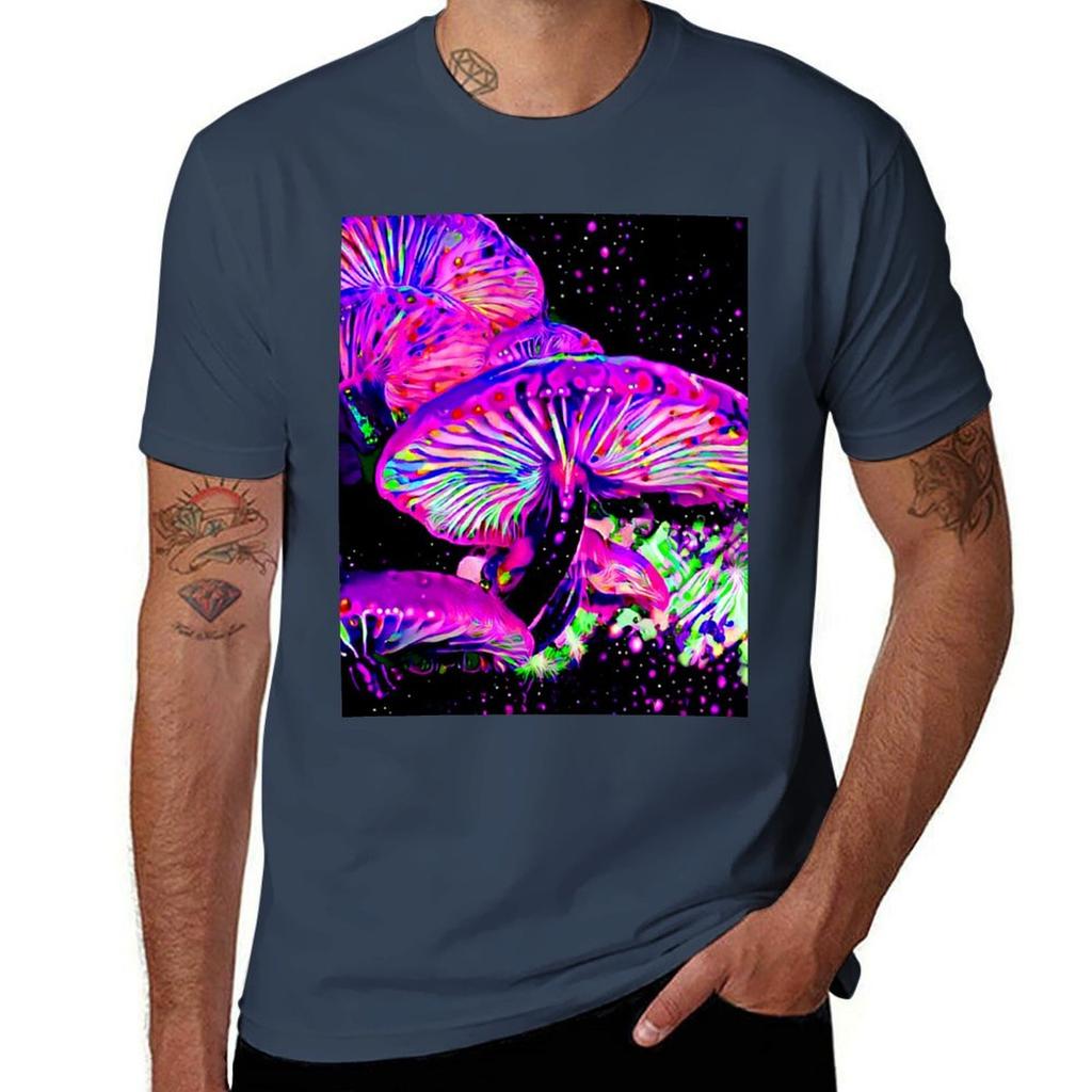 Glowlight Mushrooms Tshirt Summer Sports Quick Dry Tshirt