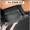 For iCAR V27 ICAUR V27 2026 ABS Front Seat Slide Rail Cover Seat Track Kick Guard Protector Panel Interior Trim Accessories