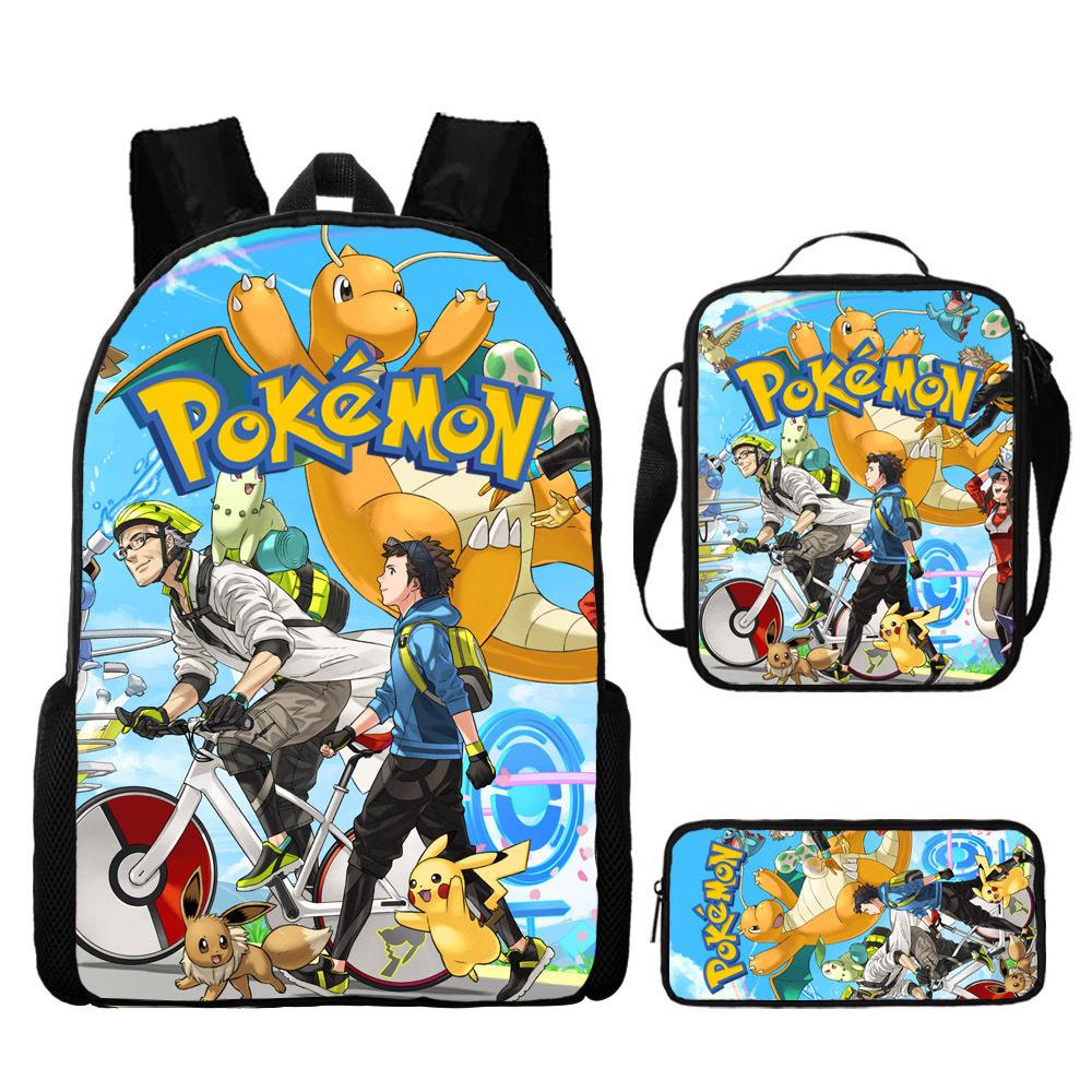 Primary And Secondary School Students Schoolbag Cartoon Backpack Breathable And Wear-Resistant Children'S Backpack Satchel Pencil Bag Set