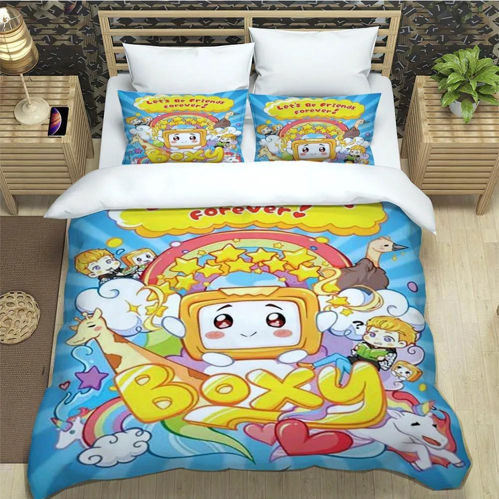 Lankybox Foxy Boxy סטים חמודים למצעים סט יוקרתי לאספקת מיטה כיסוי שמיכה סט שמיכה למיטה סט מצעים מתנת יום הולדת יוקרתית