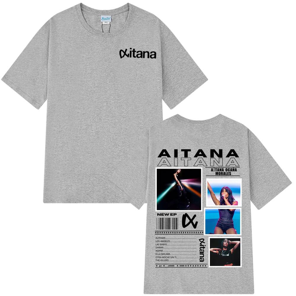 Singer Aitanas Ocana Fashion Print T Shirts Men Women Cotton T-Shirts Summer Short-sleeved Aesthetic Casual O Neck T-shirts Tops