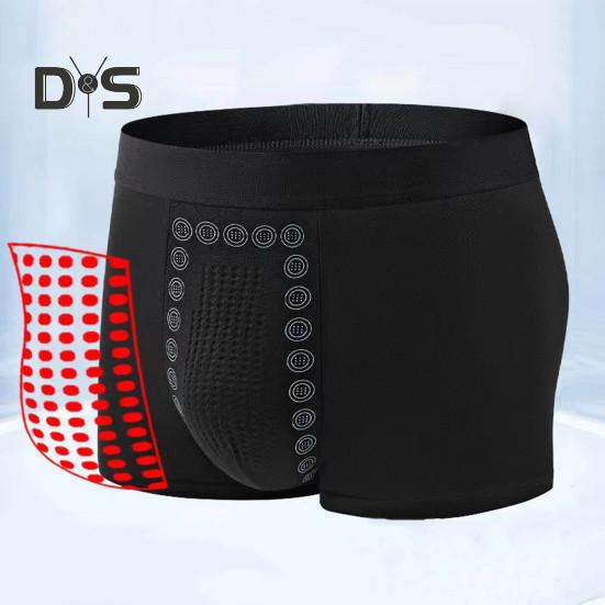 Pánské boxerské spodní prádlo elastický design se středním pasem prodyšné hladké šortky Kalhotky Jednobarevné U-konvexní kalhotky