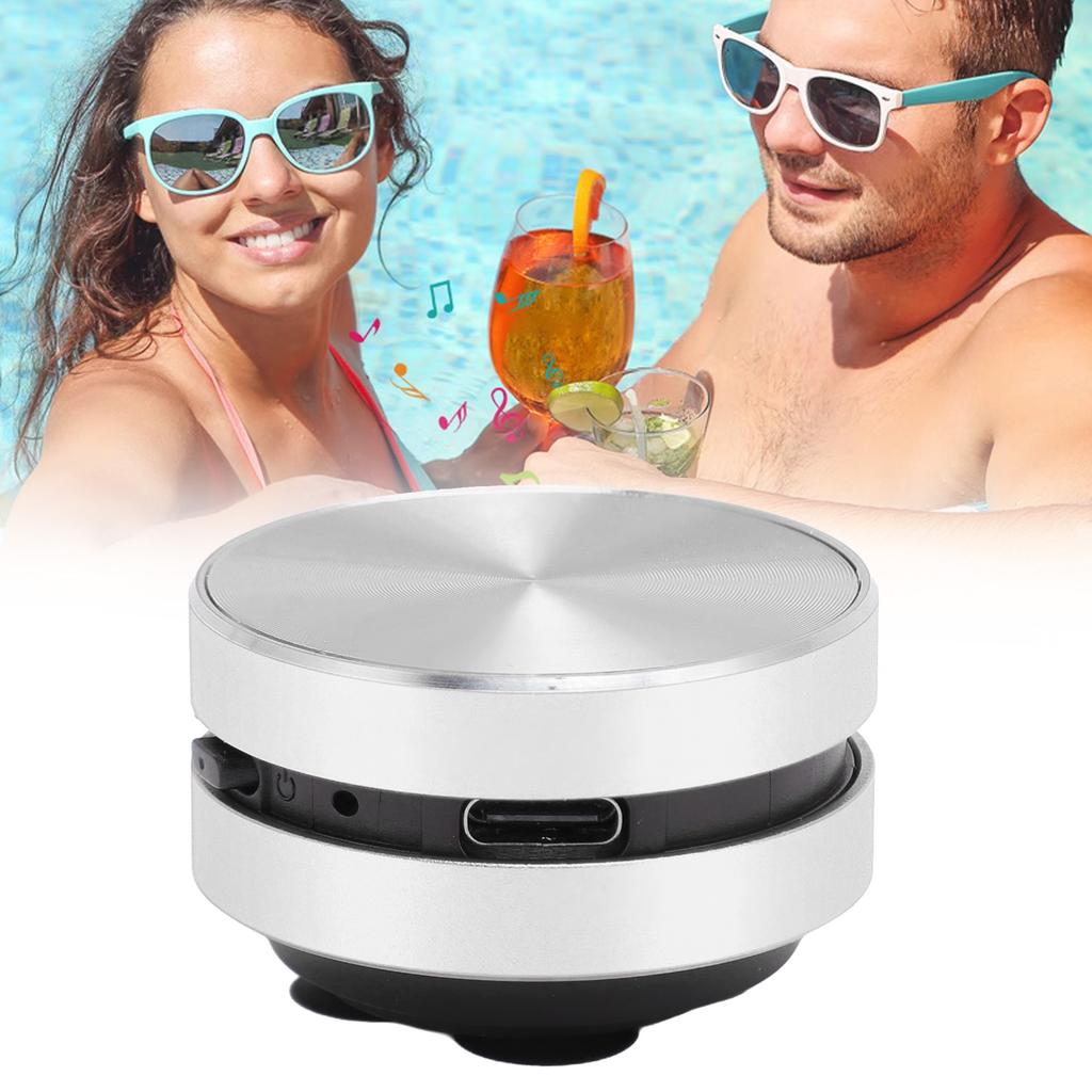   Bone Conduction Speaker Stereo Bass Portable Small Wireless Speaker with Suction Cup for Bathroom Outdoor