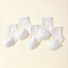 5Pair/lot Newborn Baby Children Cotton Socks Fashion White for 0-2 Years Kids Spring Autumn Baby Boys and Girls Boat Socks