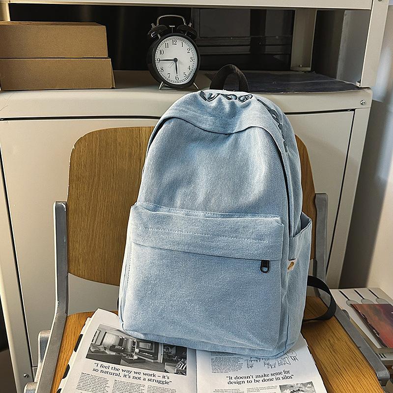 

Новый Классический Дизайн Тренд Мода Однотонный Джокер Женский Нейлоновый Износостойкий Брызгозащищенный Рюкзак Женский Рюкзак .