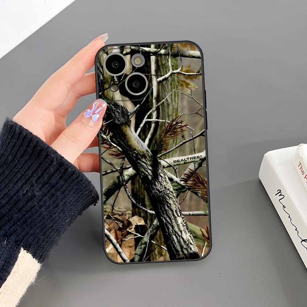 Deer Hunting Camo Phone Case For Iphone 16 Plus 15 14 Pro Max 13 Mini 11 12 Xr X Xs 6 7 8 SE Plus Back Cover