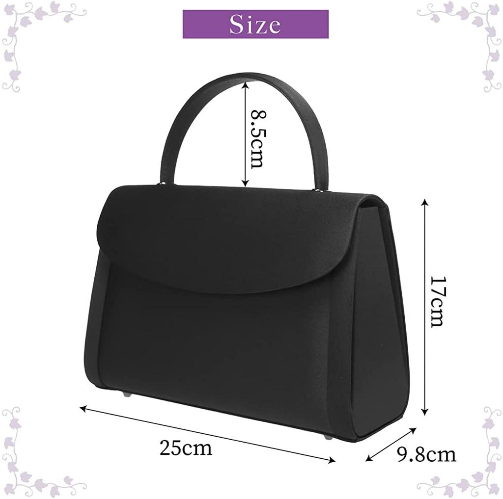 NAACCI Japanese Brand Formal Bag, Black, Waterproof, Funeral Bag for Women, Elegant Handbag for Mourning, Formal Wear, Funerals, Memorial Services,