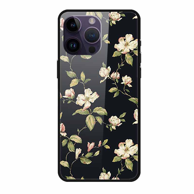 Glass Back Cover For iphone 16 Pro Max Phone Case 16Pro Max Hard Tempered Glass Case For iphone 15 Pro Max Case Soft TPU Bumper
