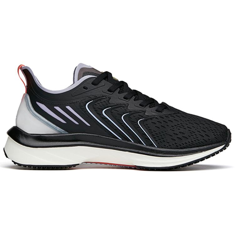Anta MACH 1.0 Cushioning Slip Resistant Abrasion Resistant Low top Running Shoes Women's Black Purple White 122135562-1