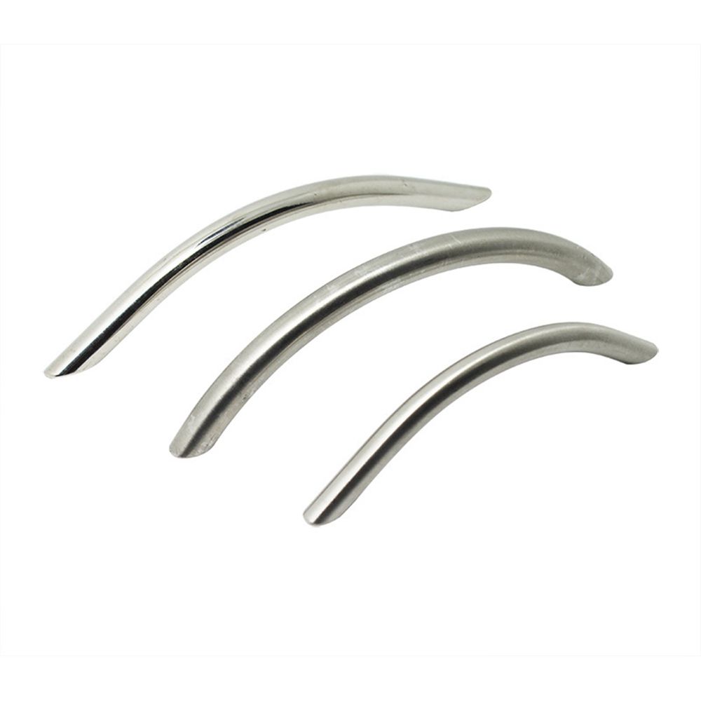 Electroplating Art Arc Shape Solid Doorknob Bedroom Furniture Drawer Handles Cabinet Door Handle