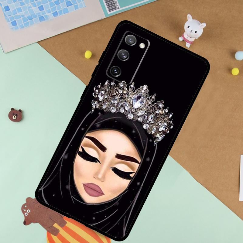 Muslim Islamic Arabic Hijab Girl Soft Case For Samsung Galaxy S25 Ultra S9 S10 S20 S21 S22 S23 S24 Plus S24 FE Funda Cover