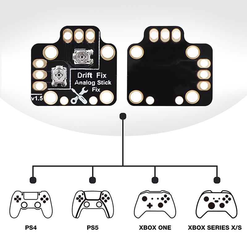10 Pcs Analog Stick Drift Fix Mod Reset Drift Thumbstick Resistance Calibration Plate For Ps5 Ps4/Xboxone Game Controller