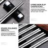 Chopsticks Non-slip Stylish Healthy Light Weight Chinese Stainless Steel Reusable Metal Chopstick For Sushi Food Tableware