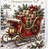 Unique Christmas Money Ornament Retro Cash Holder Pendant, Tree Decoration, Transparent Acrylic Holiday Gift Pendant Hanging with Card Slot