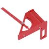 3D Woodworking Angle Ruler Half Round Triangular Ruler Multi Angle Measuring Square Protractor 0 180 Degree Adjustable