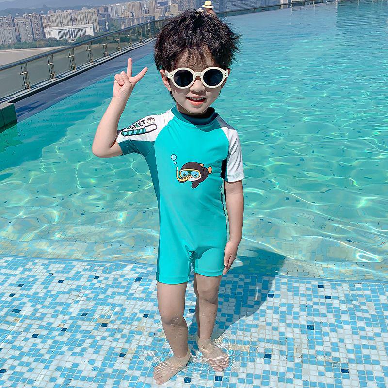 

Детский быстросохнущий солнцезащитный слитный купальник, доступный в размерах S, M и L - Красивый летний стиль Height 90cm