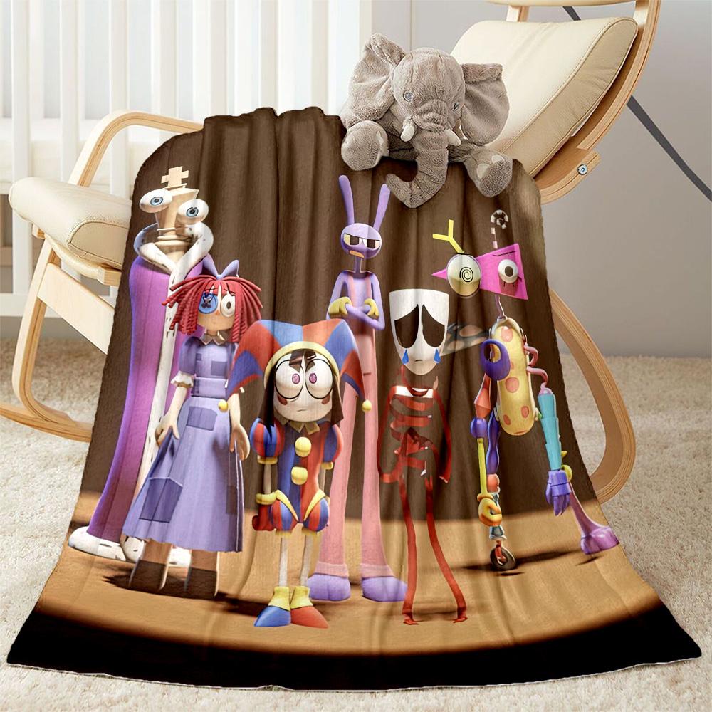 Digital Circus2 Blankets Are Suitable for Living Rooms,making Them an Ideal Choice for Outdoor Travel and Gifts.