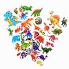 6/12/24pcs 3d Stationery Stickers Reusable Cartoon Dinosaur Design Office Cultural And Educational Supplies Student Rewards TMZ
