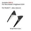 For Tesla Model Y/3+ Highland 2025 Side Camera Cover Wing Fender Protection Sticker Turn Signal Trim Cover Refit Accessories