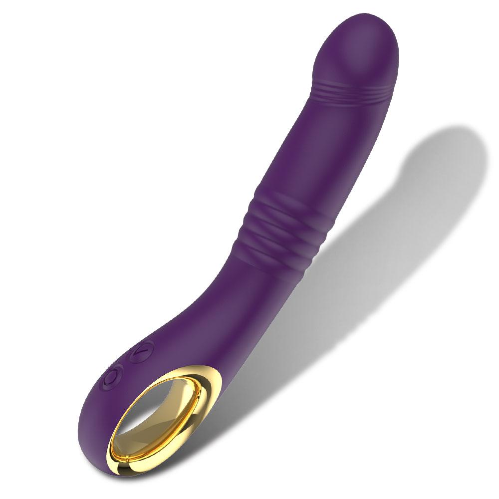Vibrating Dildo AV Stick Telescopic Push Massage Vibrator Silicone Material Dildo Massage Female Masturbation Sex Toys, 10 Mode Adult Toys For Couples