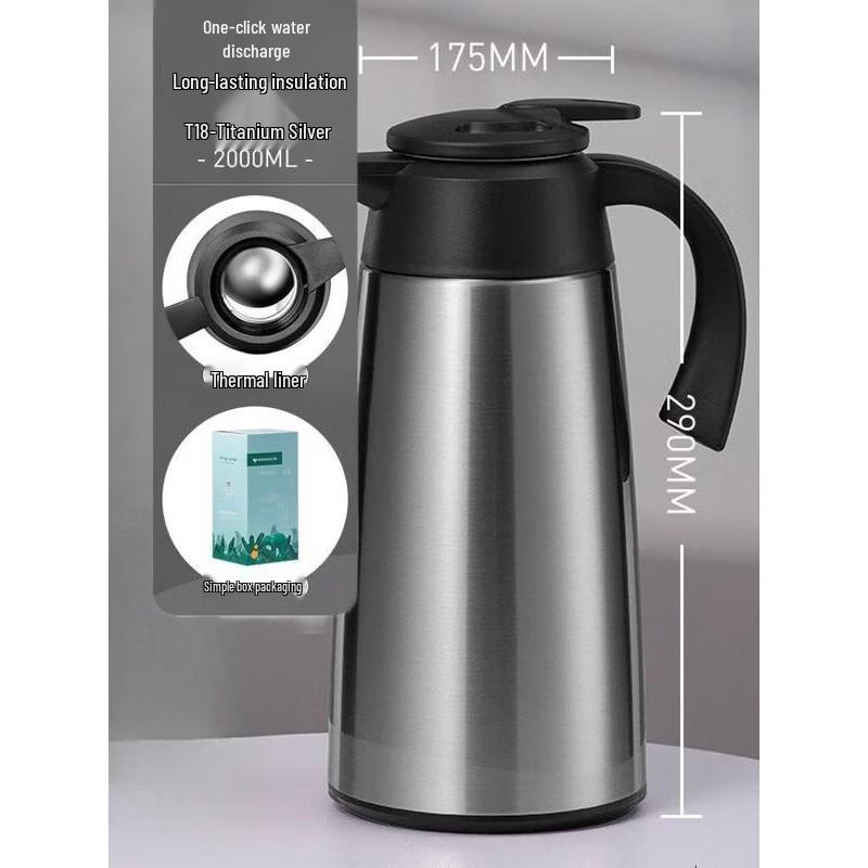 WANXIANG T18 2.0L 304 Stainless Steel Insulated Thermos Jug