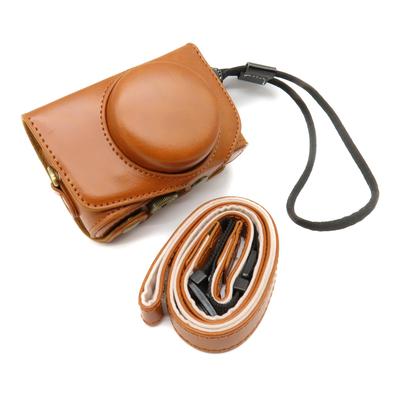 Synthetic Leather Digital Camera Case Compatible with Canon PowerShot SX740 HS SX730 Powershot SX740HS SX730HS Storage Protection Lens Cover Shoulder