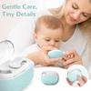 Nail for Baby, Nail Grinder with Nail Clipping Catcher and -Pinch Design, Portable Manicure Pedicure File for Infants, Toddlers and Adults