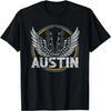 T-shirt Vintage Austin Texas Guitar Concerto Musica Country Retro