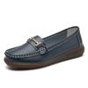 Slip-on Loafers Female Boat Shoes  New Spring /autumn Women Flats Genuine Leather Moccasins Woman Casual Shoes Big Size