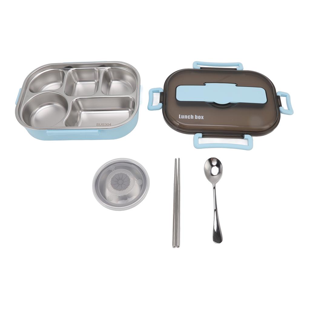 Lunch Container Box Stainless Steel Thermal Lunch Storage Box with Soup Bowl Chopsticks Spoon for Adults Children