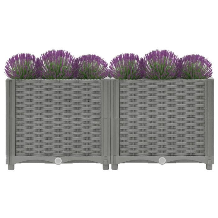 VidaXL Lit surélevé 80x40x38 cm Polypropylène 153294